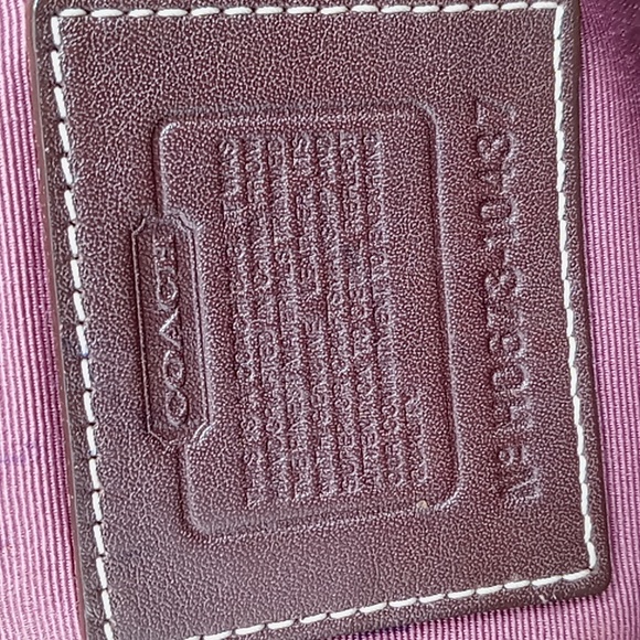 Coach - 10437 - Patchwork Logo Leather, Suede, Snakeskin Tote/SB -Merlot/Tan - Picture 9 of 16